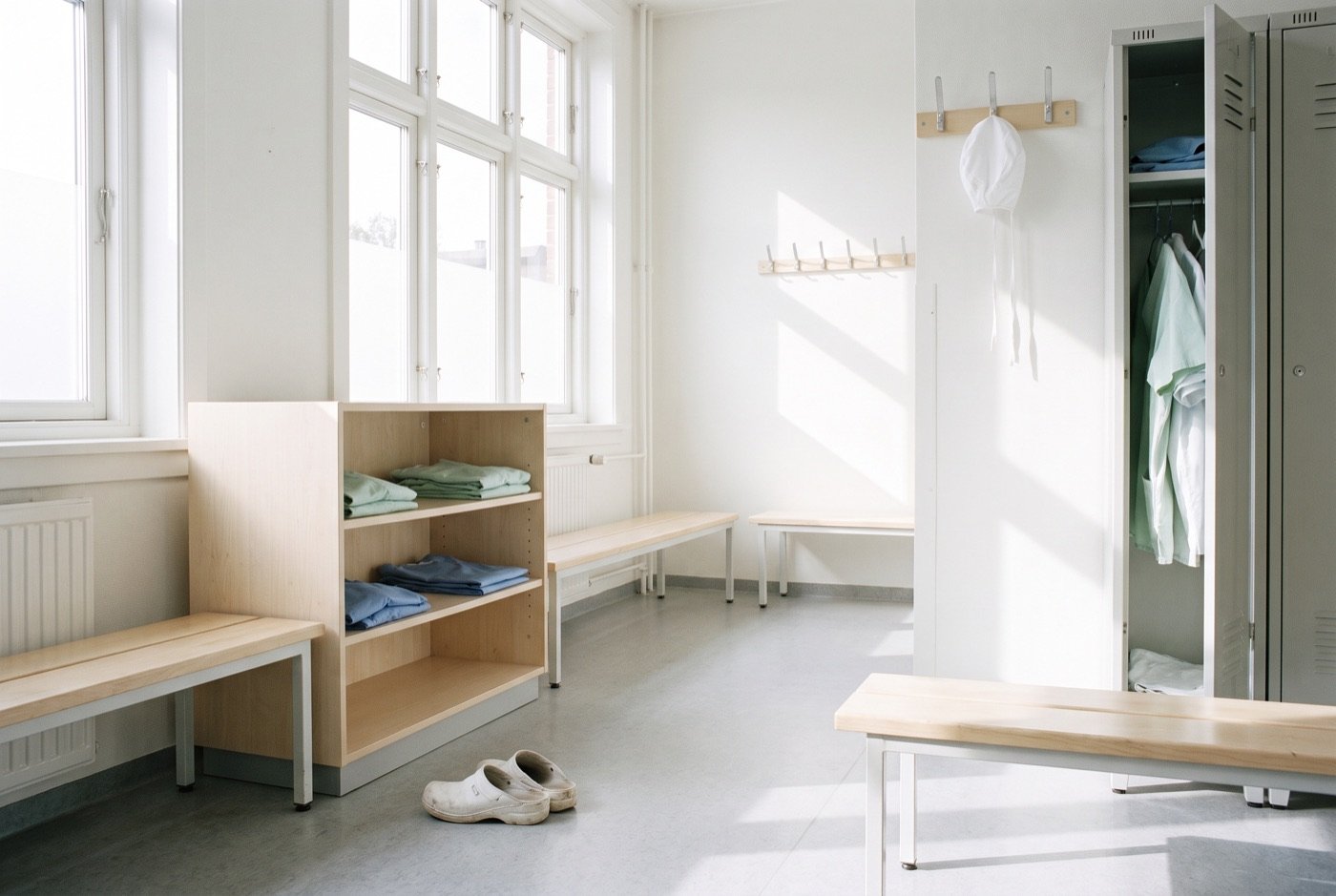 Umkleide vor dem Dienst
