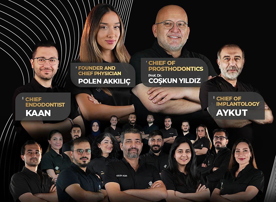The Lema Dental Clinic medical team in Istanbul